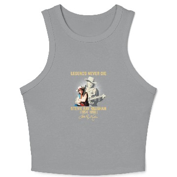 Discover Stevie Ray Vaughan legends never die Crop Tank Top