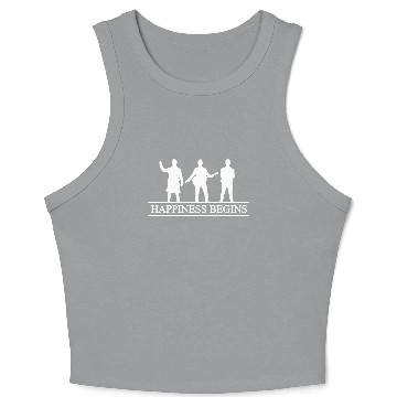 Discover HAPPINESS BEGINS Crop Tank Top