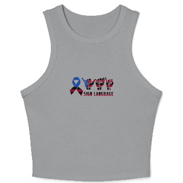 Discover American Sign Language Crop Tank Top Crop Tank Top