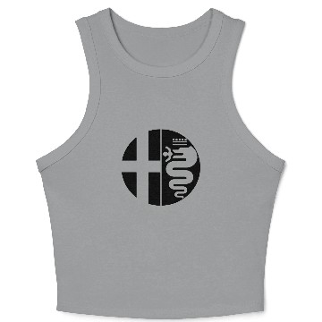 Discover Alfa Romeo Racing logo Crop Tank Top