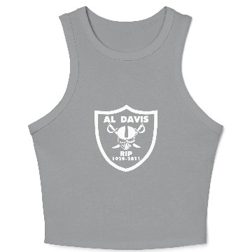 Discover Al Davis RIP Crop Tank Top