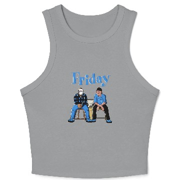 Discover Friday Unisex Crop Tank Top Match Jordan 5 University Blue