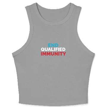 Discover End Qualified Immunity Crop Tank Top