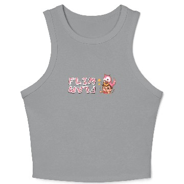 Discover flamingo youtube Crop Tank Top