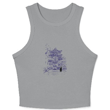 Discover Studio Ghibli Spirited Away Bathhouse No Face Crop Tank Top