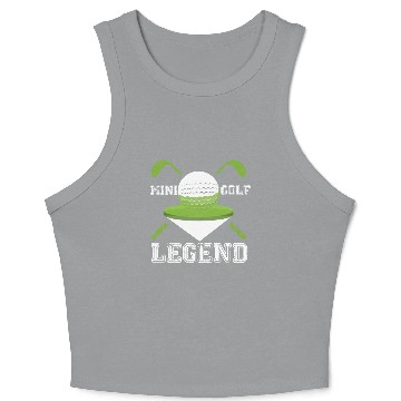 Discover Mini Golf Legend Minigolf Player Champion Crop Tank Top