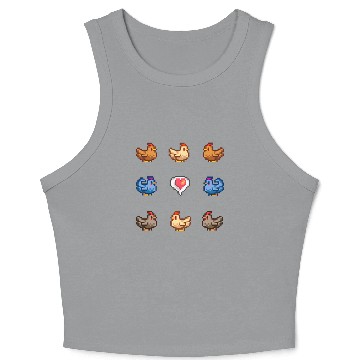 Discover Stardew Valley Chickens - Stardew Valley - Crop Tank Top