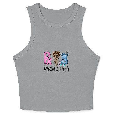 Discover Funny Pharmacy Technician CPhT Crop Tank Top
