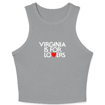 Discover Official Virginia Is For Lovers Logo Sign Crop Tank Top