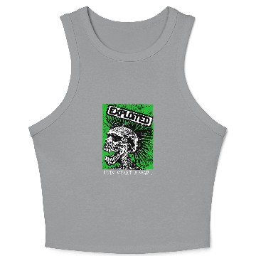 Discover The Exploited Unisex Crop Tank Top: Let's Start A War