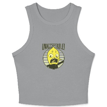Discover Cn Adventure Time Lemongrab Unacceptable Crop Tank Top