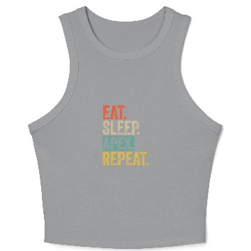 Discover Eat sleep apex legends repeat retro vintage Crop Tank Top