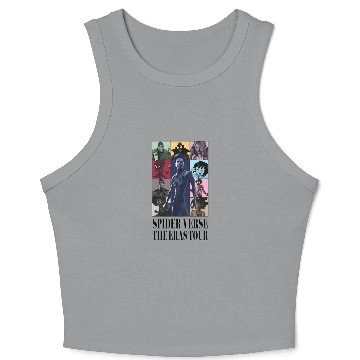Discover SpiderVerse Eras Tour with title Crop Tank Top