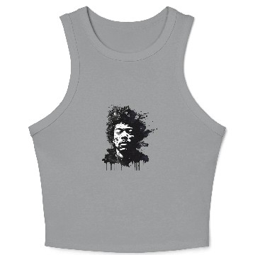 Discover Jimi Hendrix Vintage Crop Tank Top