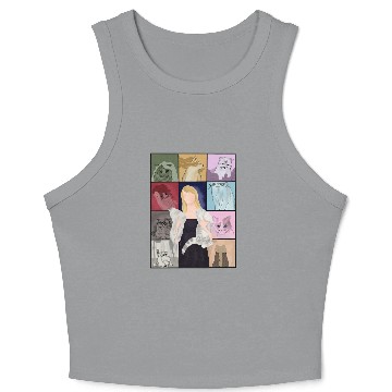 Discover eras tour cats Hawaiians Crop Tank Top