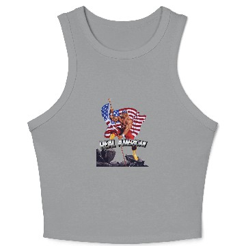 Discover Hulk Hogan Real American Crop Tank Top Crop Tank Top