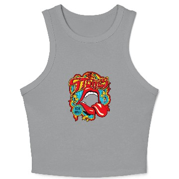 Discover The Rolling Stones Crop Tank Top