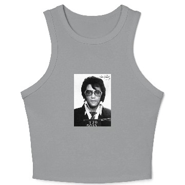 Discover Elvis Presley Mugshot Crop Tank Top
