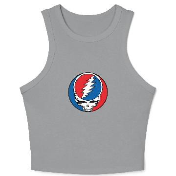 Discover Grateful  Steal Your Face Crop Tank Top