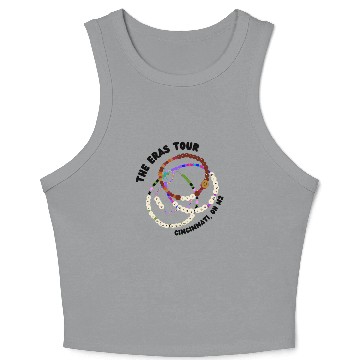 Discover cincinnati eras tour n2 Crop Tank Top