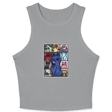 Discover Cat Eras Tour Poster Crop Tank Top