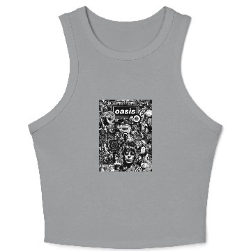 Discover Liam Gallagher Oasis Band Crop Tank Top