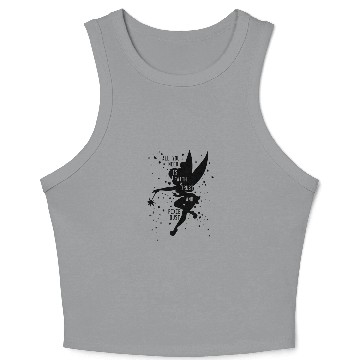 Discover Disney Peter Pan Tinker Bell Pixie Dust  Silhoue Crop Tank Top