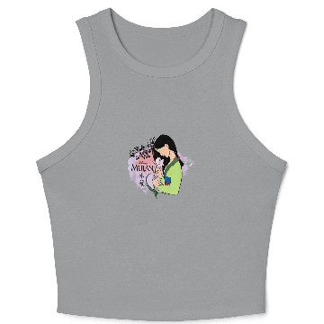 Discover Disney Princess Mulan Cherry Blossoms Crop Tank Top