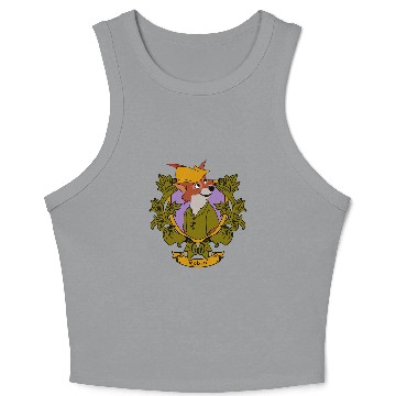 Discover Disney Robin Hood Robin  Floral Portrait Baseball Jerseys Crop Tank Top