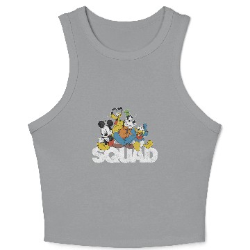 Discover Disney Mickey Mouse Squad Baseball Jerseys Crop Tank Top