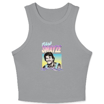 Discover Patrick Swayze Retro 90s Styled Fanart Essential Crop Tank Top