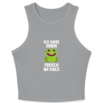 Discover Frog Gift Fairy Tale Amphibian Toad 2 Crop Tank Top
