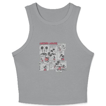 Discover Disney Mickey Mouse Comic Squares Crop Tank Top