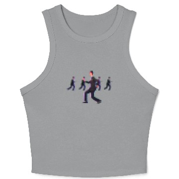 Discover How Did I Get Here? David Byrne Pixel Design - Talking Heads - Crop Tank Top