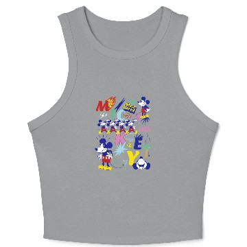 Discover Disney Mickey Mouse Vintages Never Bored Crop Tank Top