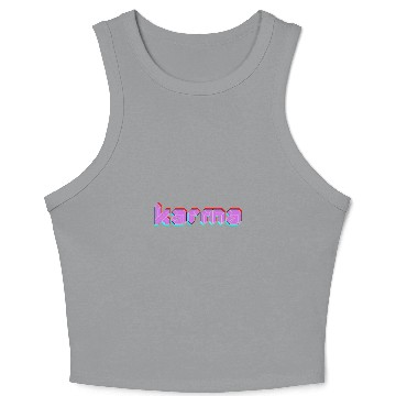 Discover Karma is my boyfriend Eras Tour Crop Tank Top