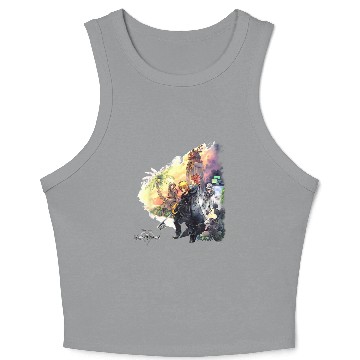 Discover Disneyss Kingdom Hearts Characters Clock Tower Group shots Crop Tank Top