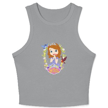 Discover Disney Sofia the First Sofia Flower Border Crop Tank Top