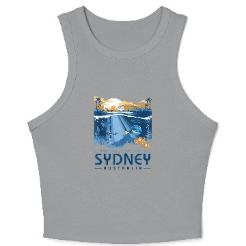 Discover Disneyss Pixars Finding Nemo Sydney Australia Poster Crop Tank Top