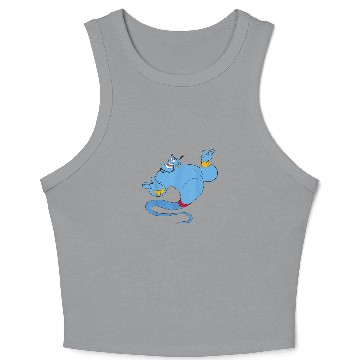 Discover Disney Aladdin Genie Floating Happy Portrait Crop Tank Top