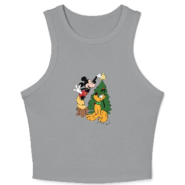 Discover Mickey Mouse And Pluto Christmas Tree Baseball Jerseys,Christmas Disney Baseball Jerseys,Pluto Baseball Jerseys,Mickey Mouse Baseball Jerseys Crop Tank Top