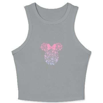 Discover Disney Minnie Mouse Pink Gradient Easter Egg Crop Tank Top