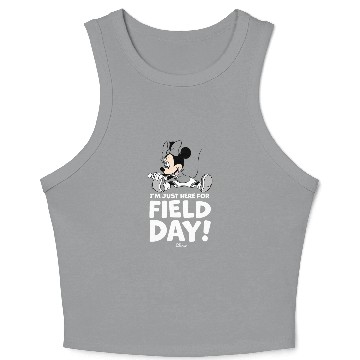 Discover Disney - Mickey Just Here For Field Day Crop Tank Top