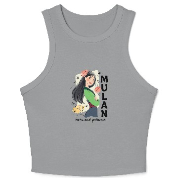 Discover Disney Princess Mulan Hero And Princess Baseball Jerseys Crop Tank Top