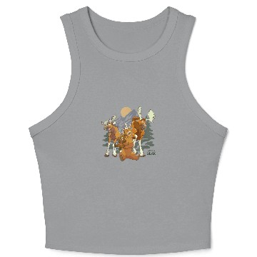 Discover Disney Brother Bear Moose Bear Midnight Mountain Crop Tank Top