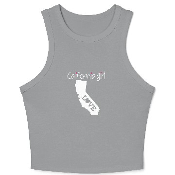 Discover I Love California Home Crop Tank Top