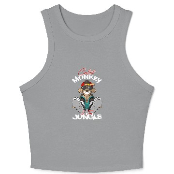 Discover Monkey Lover Coolest Monkey In The Jungle 2 Crop Tank Top