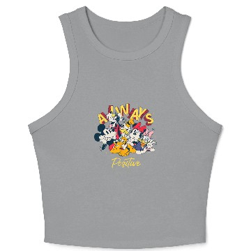 Discover Disney Mickey and Friends Always Positive Crop Tank Top