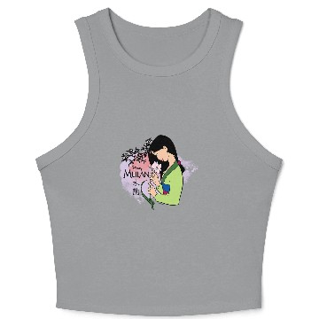 Discover Disney Princess - Mulan Cherry Blossoms Crop Tank Top