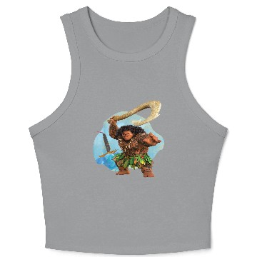 Discover Disneyss Moana 2 Action Pose Maui With Fish Hook Crop Tank Top